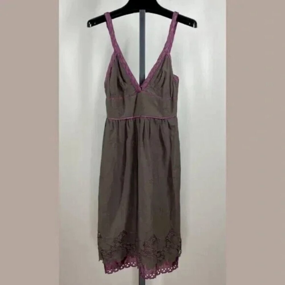 NEW Cynthia Steffe Dress Womens 0 brown purple floral fit flare preppy